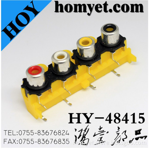 Four Holes Radio Corporation of American with Silvering in Yellow (HY-48415)
